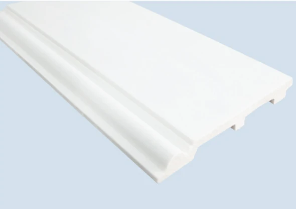 Tấm ốp chân tường PS trắng tối giản hiện đại