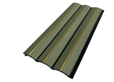 Tấm tường PS có rãnh màu xanh lá cây để trang trí nội thất